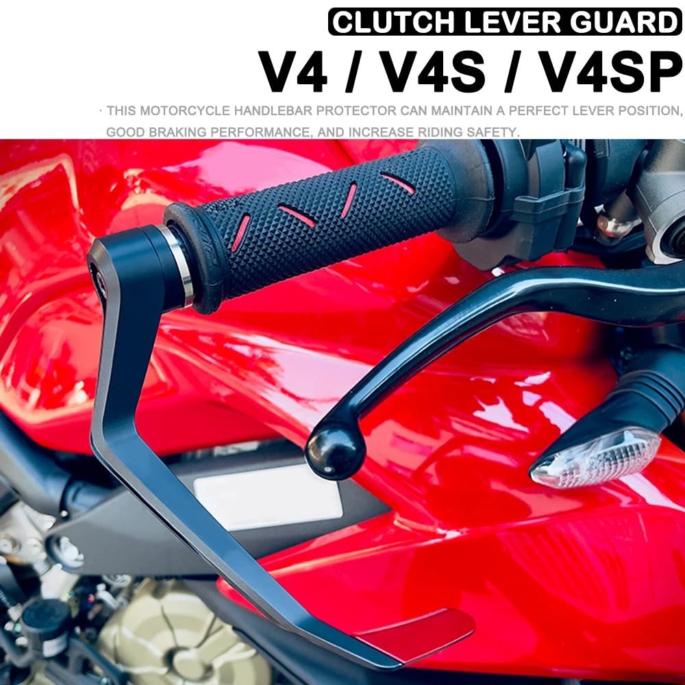 Części kierownicze motocykli Osłona uchwytu motocy Pasuje do Panigale V4SP V4S Panigale V4 S SP osłona kierownicy osłona hamulca osłona sprzęgła osłona dźwigni