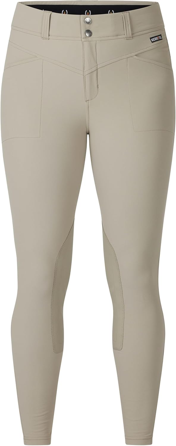 Kerrits Women's Crossover II Knee Patch Riding Breeches – Lightweight, Durable, Year Round Horse Riding Pants with Pockets