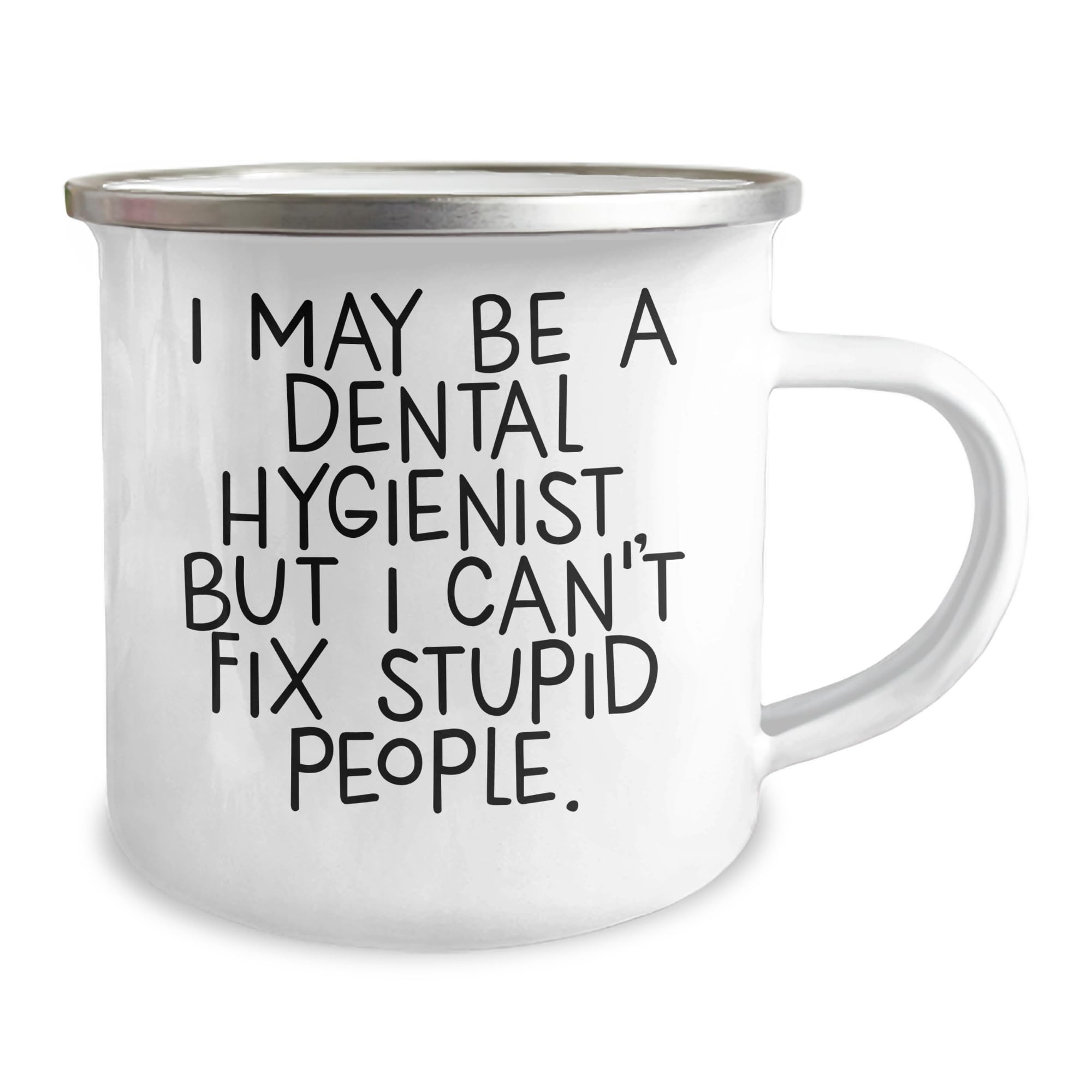Dental Hygienist Funny Mug I May Be A Professional But Can't Fix Stupid People Gifts for Coworkers from Santa, Unique Christmas Unique Gifts for Dental Hygienists and Hygiene Professionals