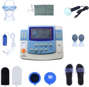 Low Frequency 9 Channels Physiotherapy Therapy, Acupuncture Body Massager Machine Ultrasound Tens EMS Machine with Laser, Unblock the Meridians and Muscles of the Whole Body