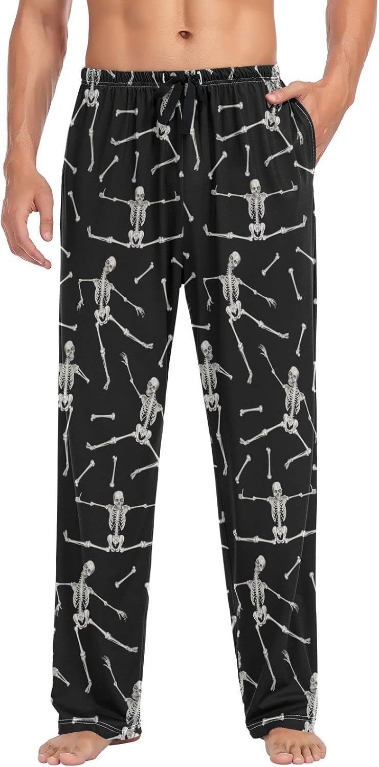 Ollabaky Pajama Pants for Men Separate Bottoms Soft Men's Sleep Lounge Pj Pants with Pockets - Image 3