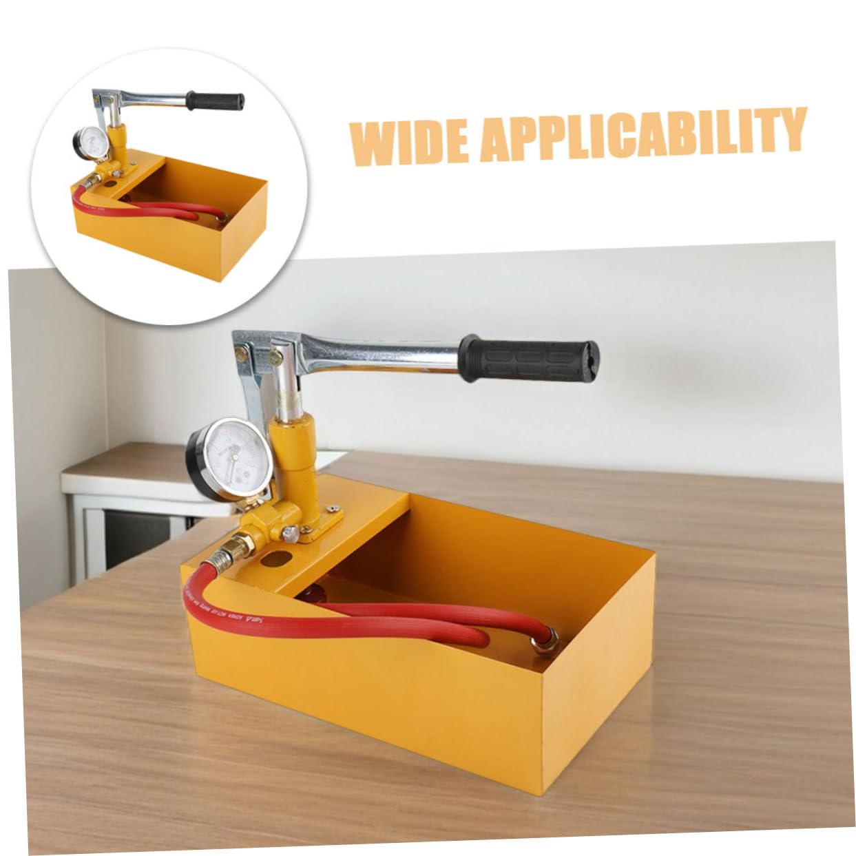 Kit De Prueba De Presión Hidráulica Bomba De Presión Manual Comprobador Compacto Para Tuberías