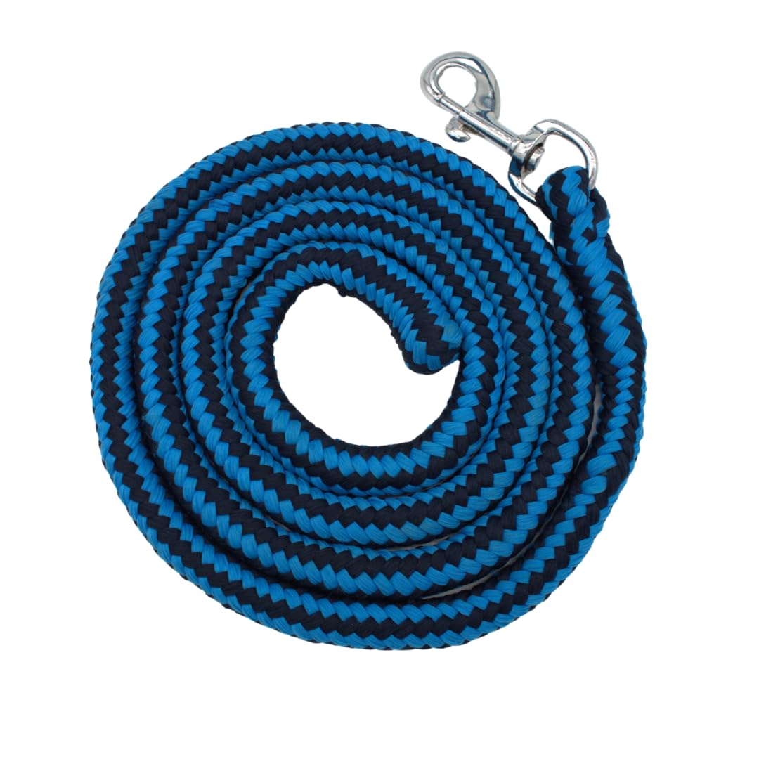 PFIFF 103103 Sunny - Juego de Cabestro (3 Piezas, Tejido y Flecos, Personalizable), Color Azul Claro