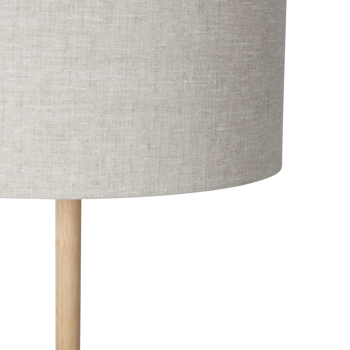 Qazqa rústico Lámpara de pie rural madera con pantalla marrón claro - Mels/Redonda/Alargada Adecuado para LED Max. 1 x 40 Watt