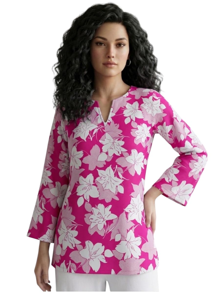 Women Cotton Straight Printed Kurti | Soft Breathable Kurta for Office & Casual Use | Stylish Ethnic Long Kurta for Ladies | Trendy Festive & Regular Wear Cotton Kurti-image-46