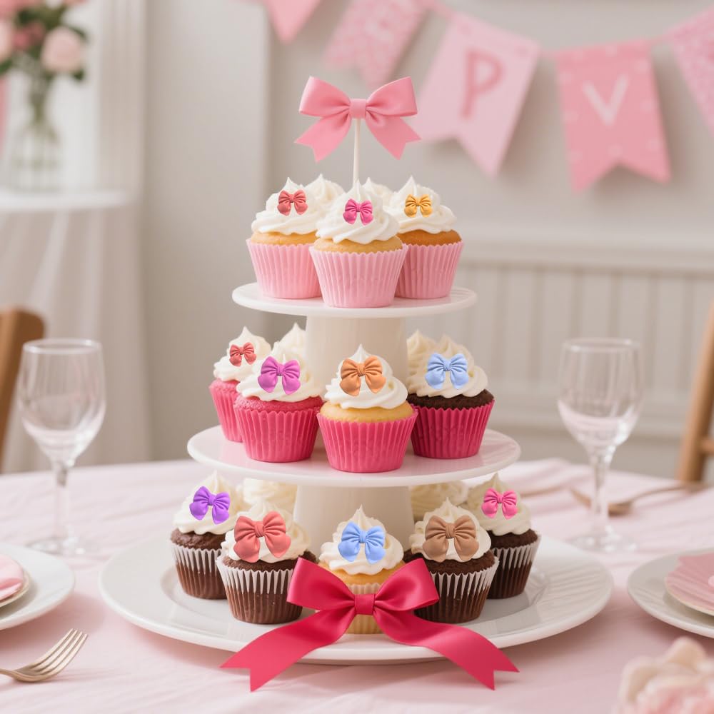 3 moldes de chocolate con lazo, molde de chocolate de silicona rosa, moldes de caramelo para bodas, fiestas de cumpleaños, suministros para hornear pasteles