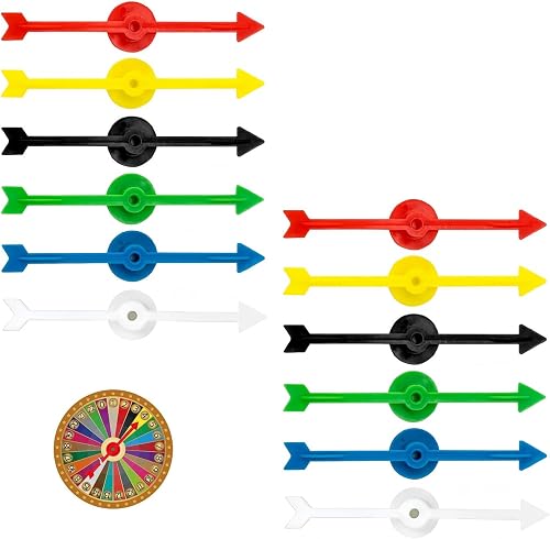 12 Pièces Jeu de Spinners en Plastique de Flèche,10cm F EUYKQNOI