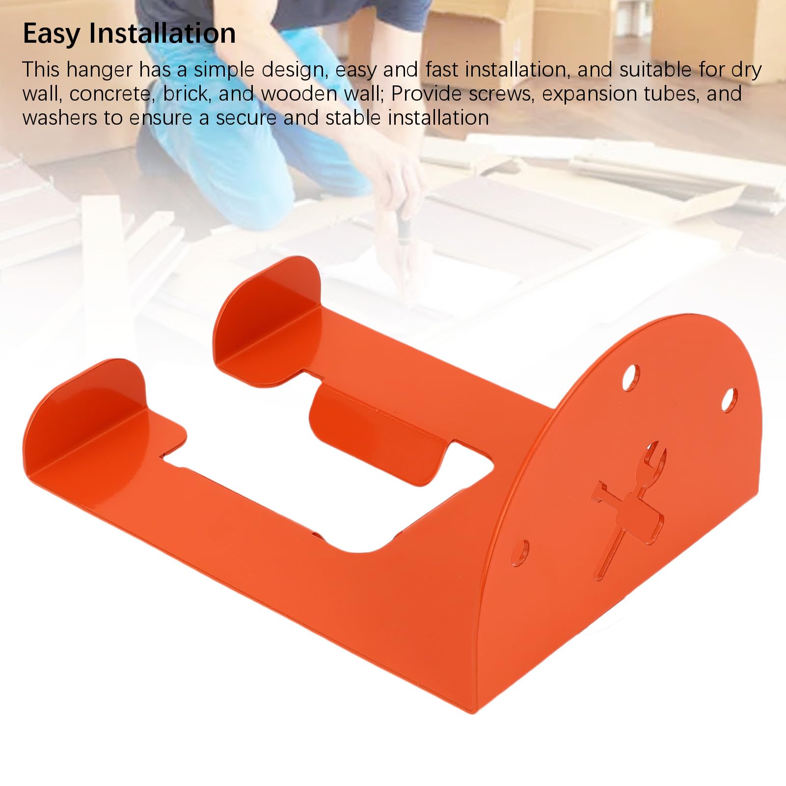 Soporte de pared para cortacésped resistente, capacidad de 350 libras, solución de almacenamiento de aleación para una gestión eficiente de equipos de patio