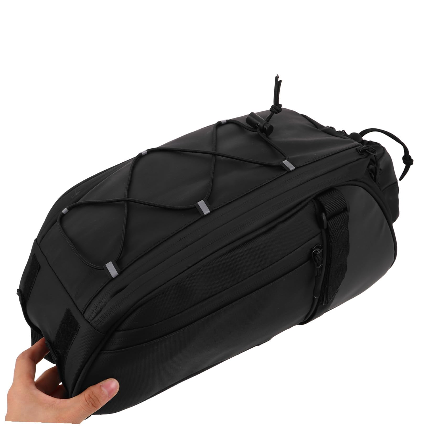BESPORTBLE Borsa da Telaio per Bicicletta per Portapacchi Posteriore per Attrezzatura da Ciclismo per Dispositivi Elettronici per Viaggio Nera Adatta per Città e Fuoristrada