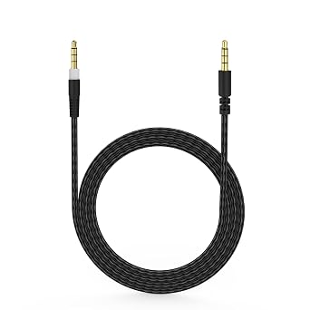 Replacement HyperX Cloud Alpha Cable - 3.5mm Braided Aux Cord Compatible with Cloud Mix, Logitech G633 G933 G635 G935 Gaming Headset Connect to PC, PS5, PS4, Mobile, 5 Feet