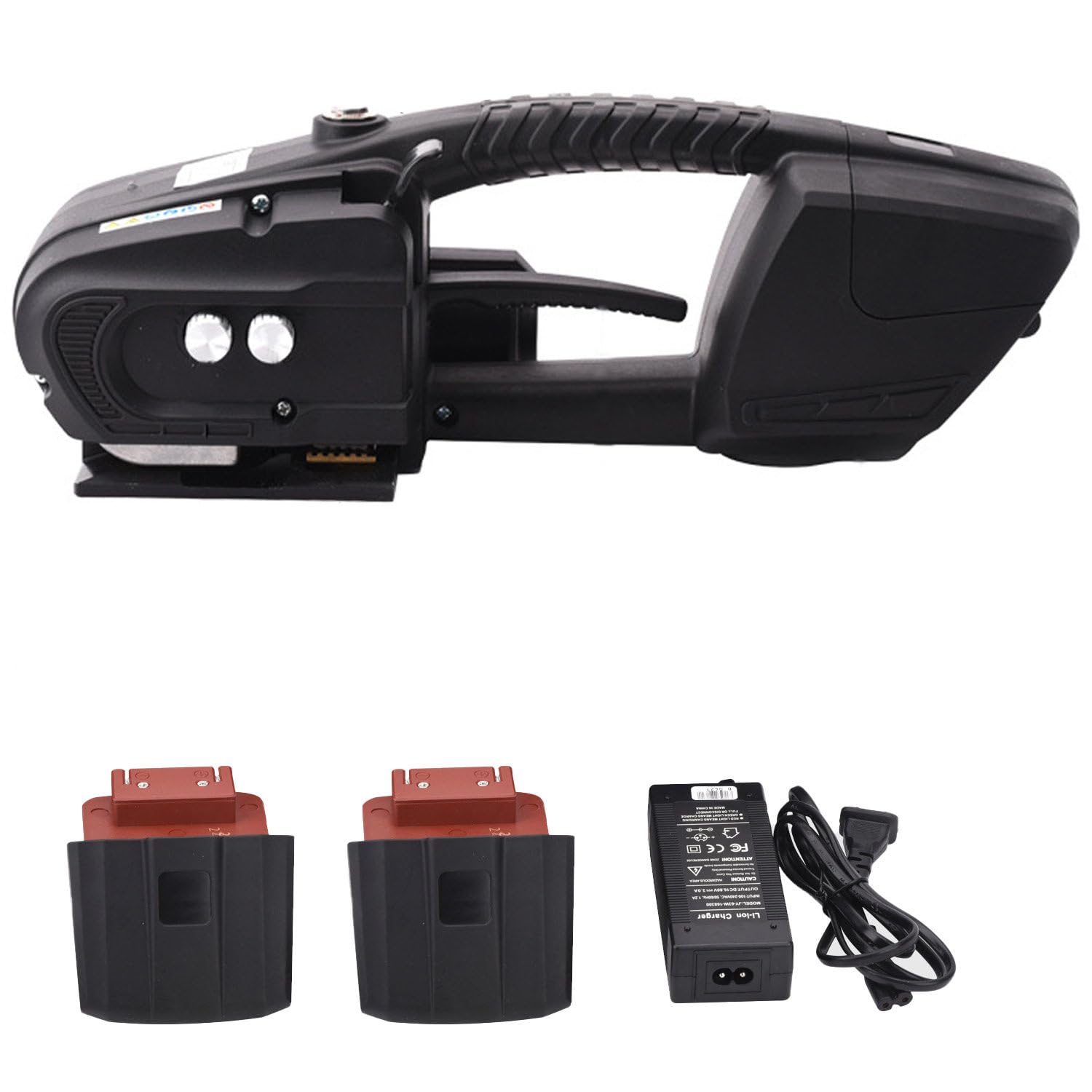 CelyToe Handheld Strapping Machine, Electric Pallet Strapper Full Cordless Battery Design, 13-16mm PP PET Strapper for On-Site Lumber & Carton Packing