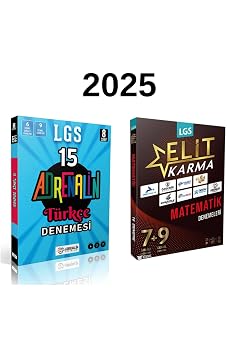 YANIT YAYINLARI Adrenalin Yay. 8.S n f T rk e 15 Bran  Denemesi + Elitkarma Lgs Matematik Deneme Set 2025