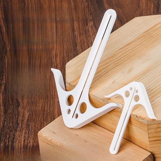 Woodworking Center Finder - High Precision Circle Center Locator Tool for Accurate Marking & Woodworking Projects (White,Large)