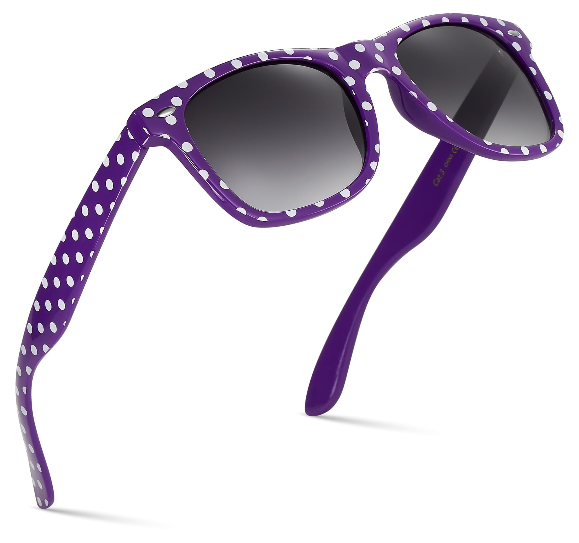 Retro Rewind Polka Dot Vintage Fashion Sunglasses for Women UV400