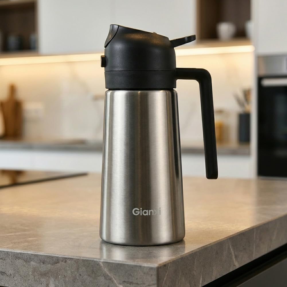 Oil Dispenser Bottle, 2 in 1 Olive Oil Sprayer and Dispenser