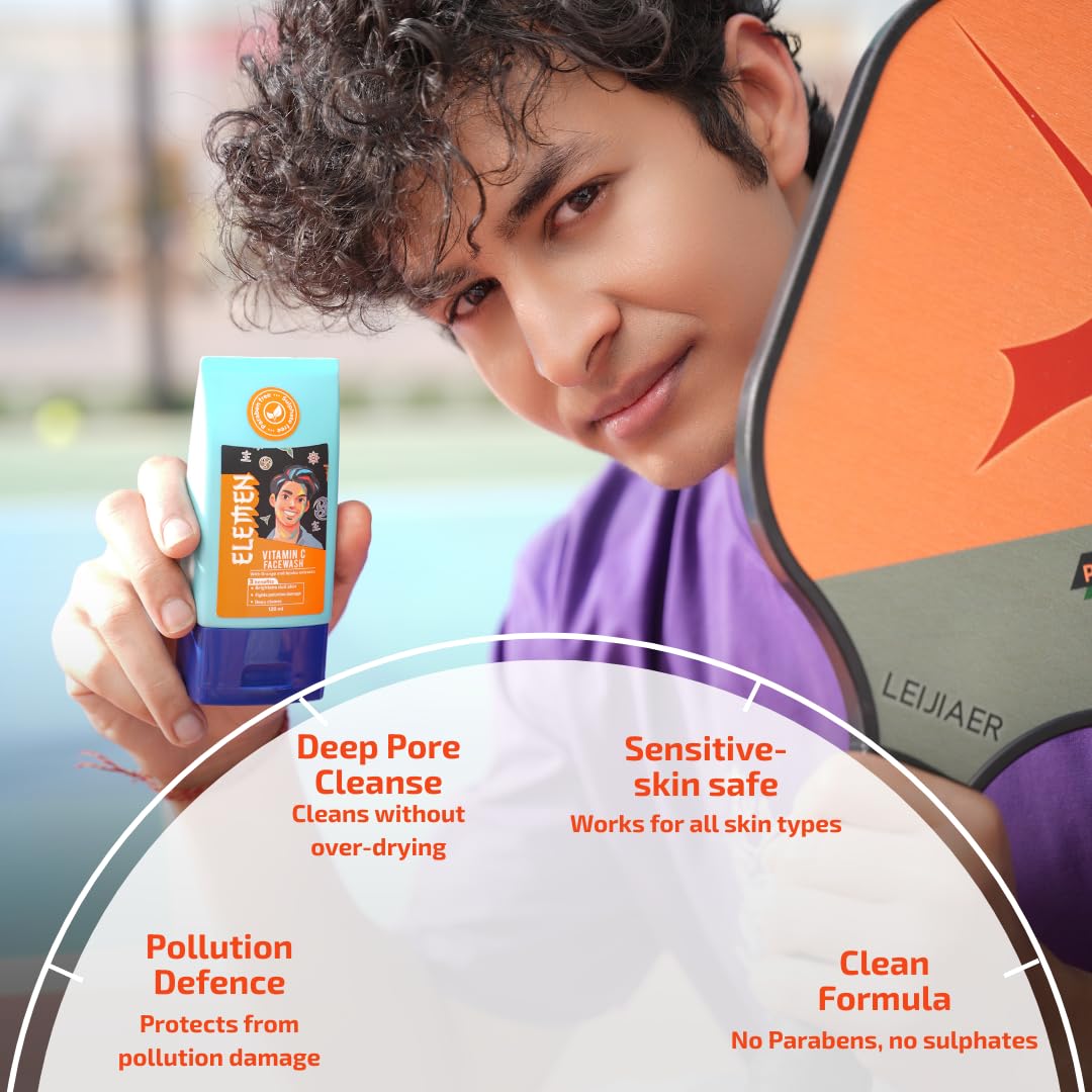 Elemen Skin Care Kit for Boys (11-19 Yrs) Face Wash, Oil-Free Moisturizer & Sunscreen (Daily Sheild Pack) | 3-Step Pimple & Oil Control Combo | Complete Grooming Gift Set for boys | | Combo Kit | Gift Set for brother | 2