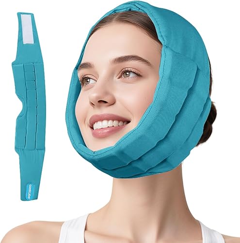 Paquete de hielo facial para muelas del juicio, terapia de frío de larga duración, 2 horas de duración, envoltura flexible para la cabeza para