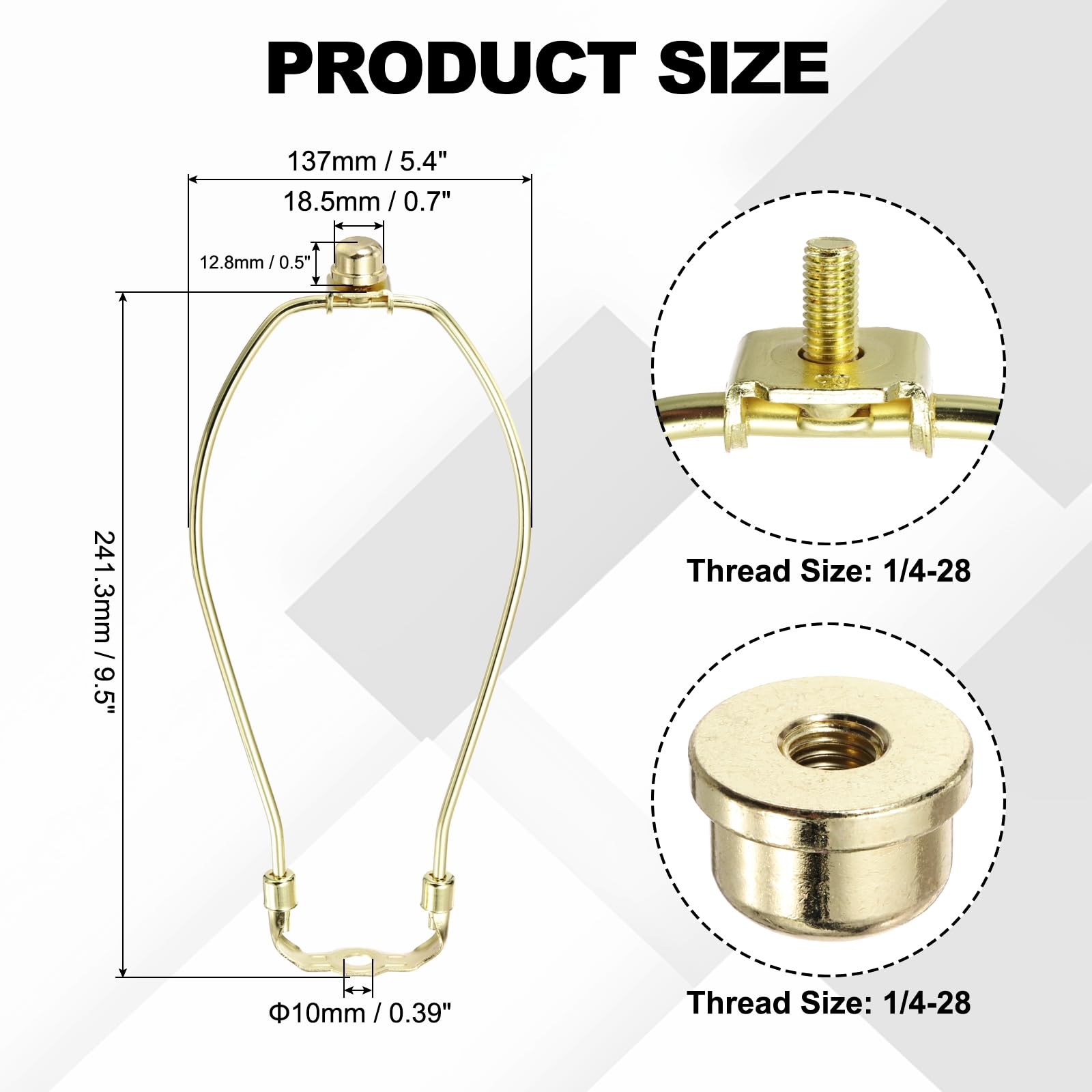 YOKIVE 9.5 Inch Lamp Harp - Image 3