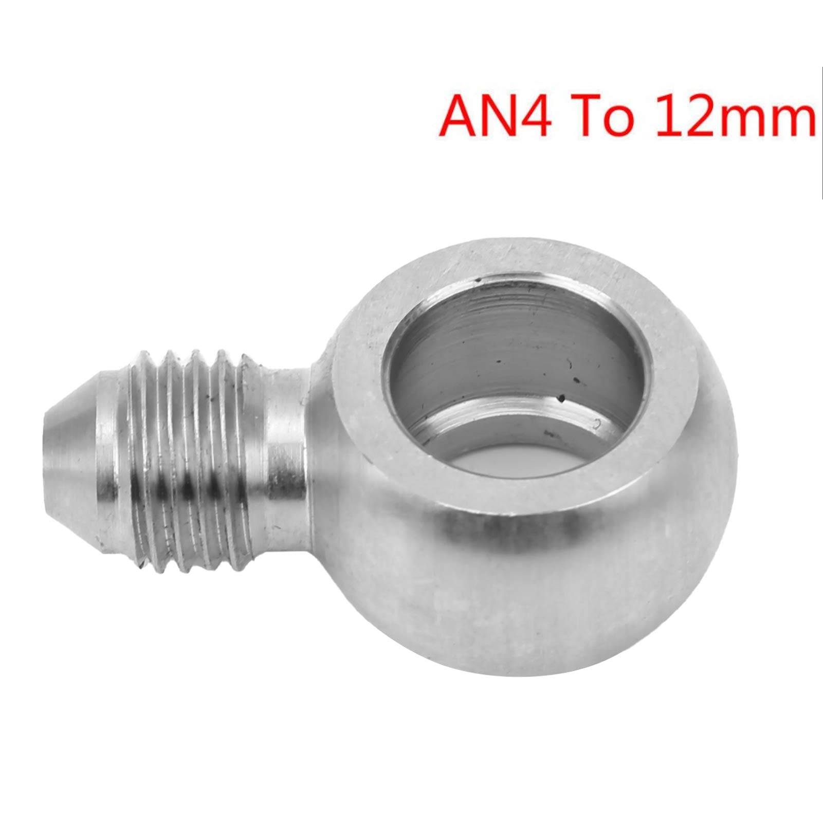 Oil Feed Banjo Bolt Kit Firm Durable Banjo Adapter Fitting Stainless Steel AN4 AN4 4AN to 12mm M12 Eye Banjo Adapter Short - Image 3