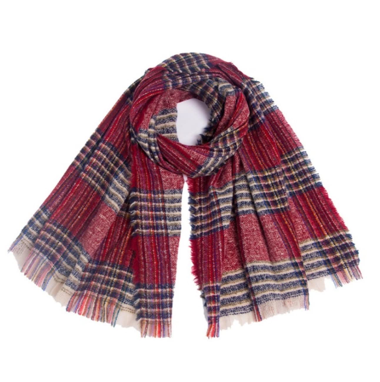 Sciarpa Scialle Sciarpa Da Donna Sciarpe Invernali Scozzesi Scialle Avvolge Caldo Largo Lungo Lady Stola Elegante