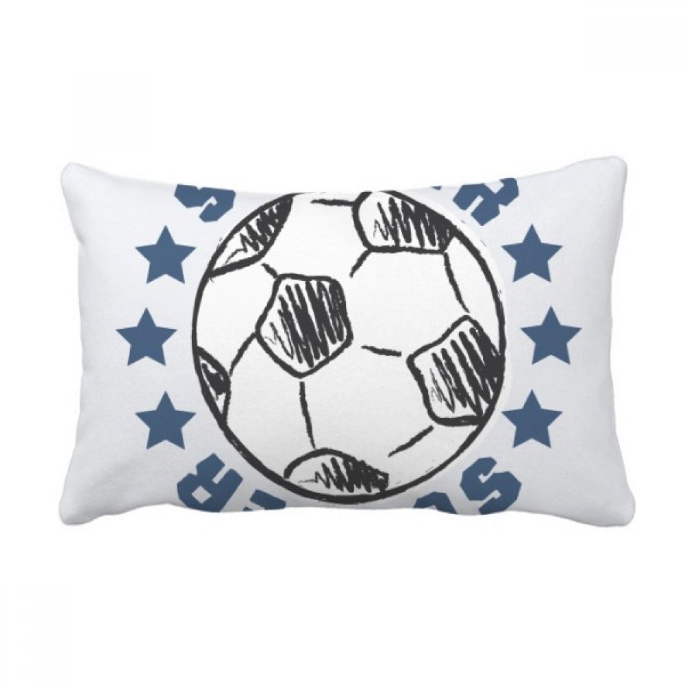 Coussin de football dessin original, le cadeau parfait pour chambre d'ado