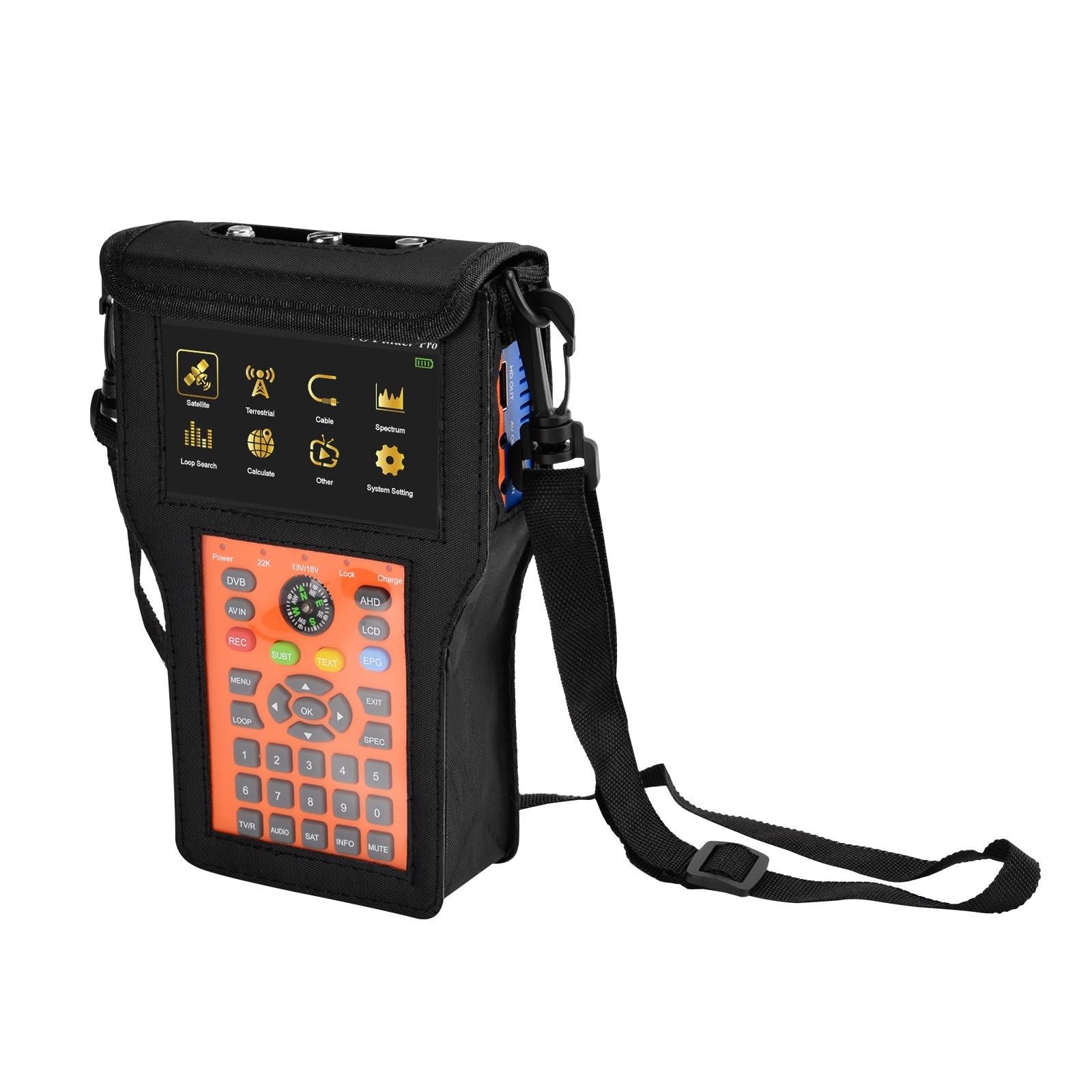 Buscador de señal satelital, V8 Finder Pro 2 Medidor De Señal Satelital DVB-S2X/S2/S/T2/T/C AHD H.265