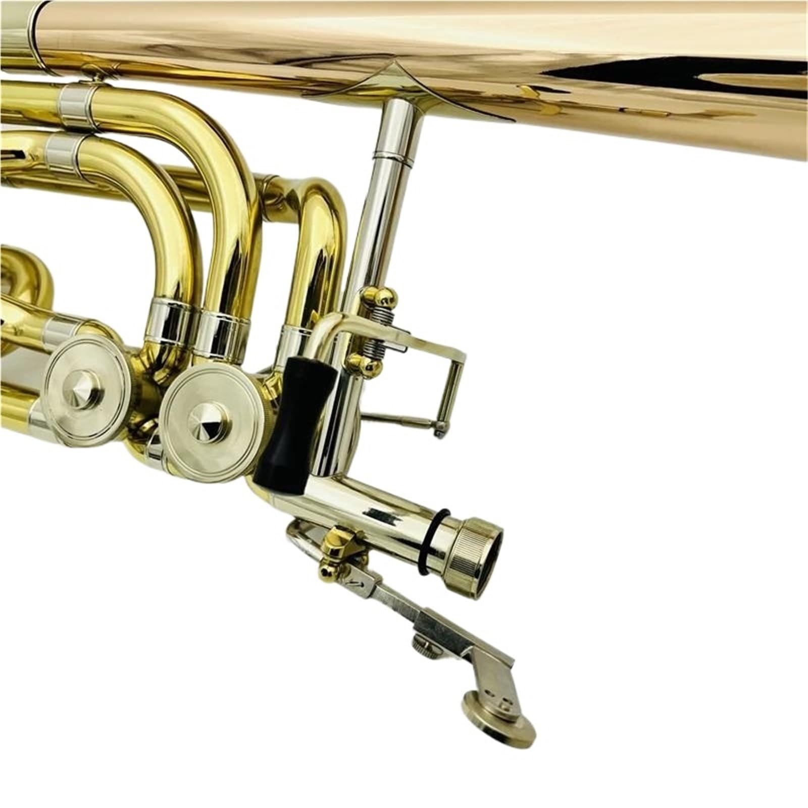 Standard Puzon Instrumenty Muzyczne Bb F Puzon Dwutłokowy Instrument Muzyczny Z Brązu Fosforowego Powlekany Mosiężnie Z Futerałem