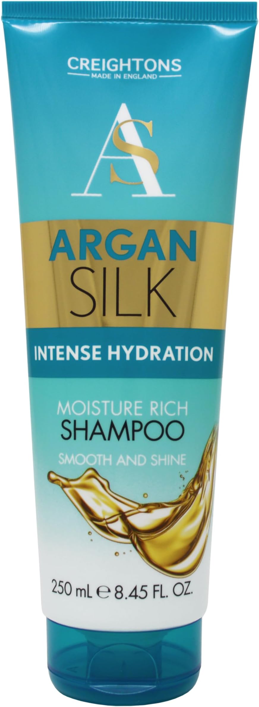 Argan Silk Moisture Rich Shampoo (250ml) - Professionally Formulated with Argan Oil from Morocco, Replenishes Moisture for Strength & Shine, For All Hair Types