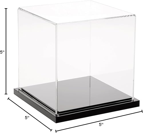 Miniatura 4 de Plymor Vitrina de acrílico transparente sin base, 5" x 5" x 5"
