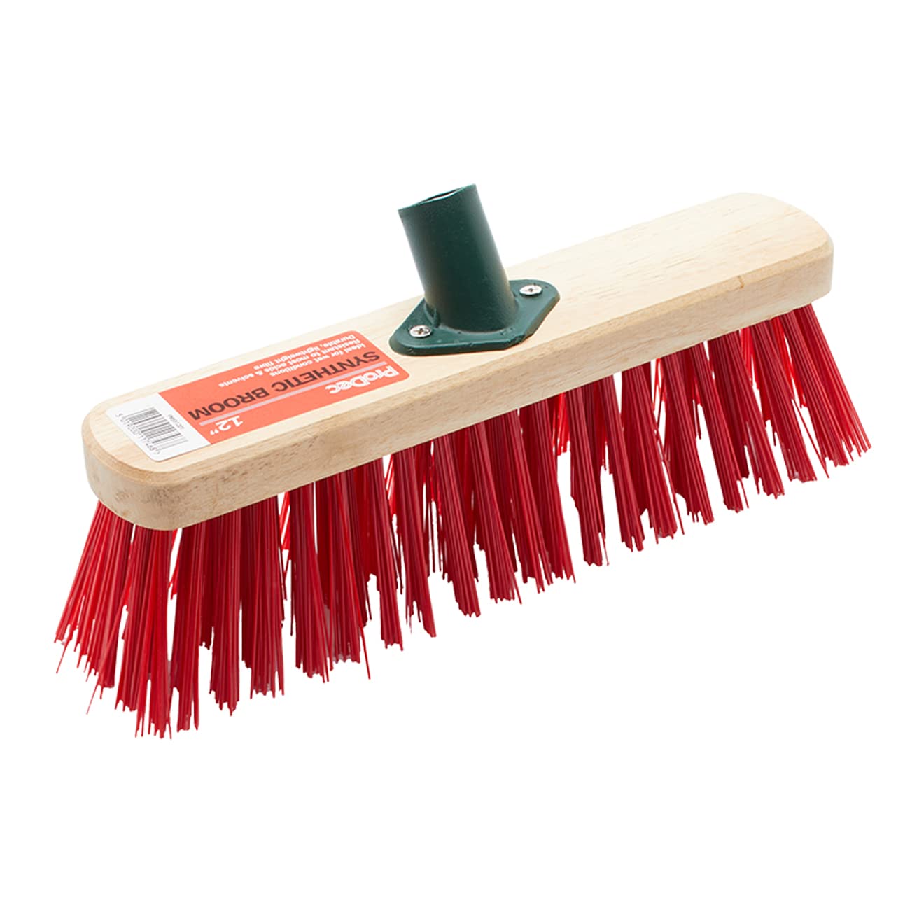 ProDec 12" Synthetic Fibre Sweeping Broom Head for Heavy Duty Outdoor Sweeping