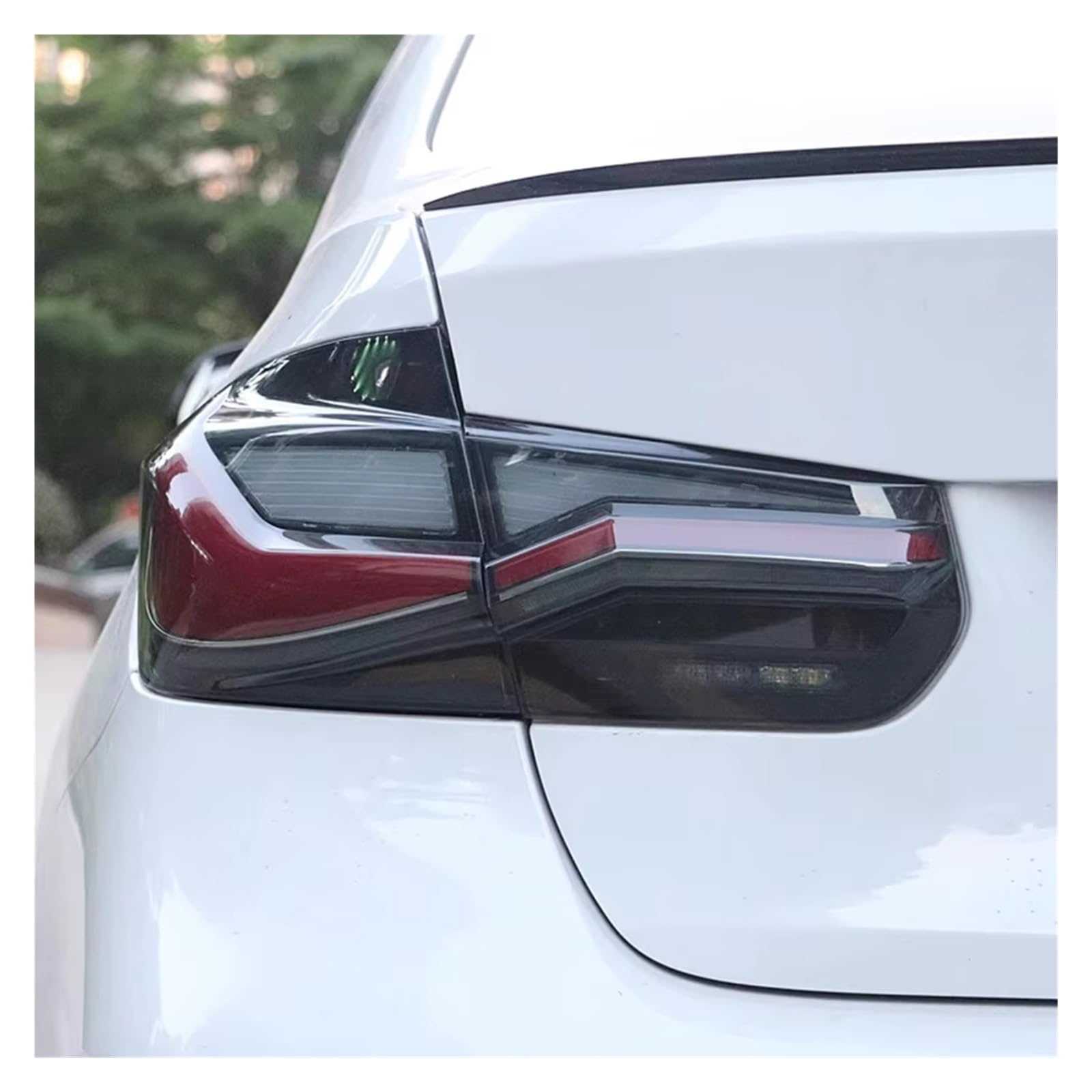 Fanale Posteriore Auto Per BMW Per F30 F35 F80 M3 Serie 3 Fanale Posteriore A LED Luci Di Retromarcia E Freno Posteriori Gruppo Luci Plug And Play(Smoked Set)