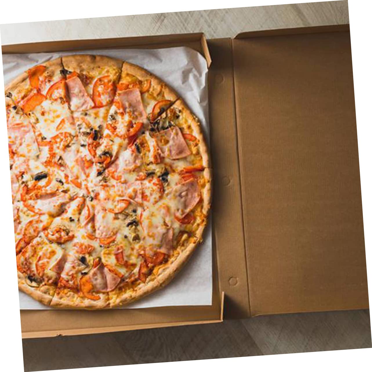 PRETYZOOM Cajas De Pizza Para Llevar 15 Pcs De Papel Corrugado Aptas Para Alimentos