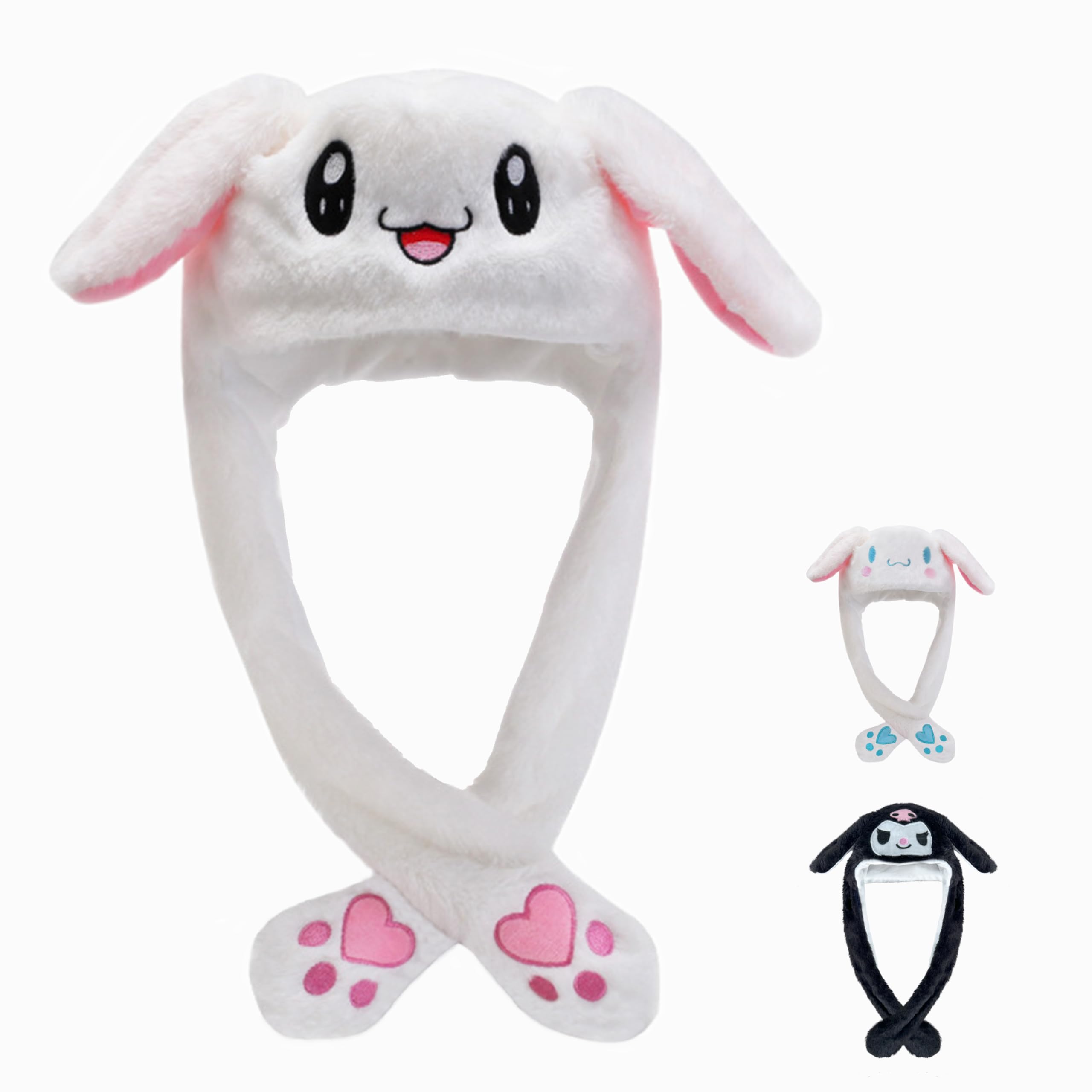 Bunny Hat, Funny Plush Bunny Hats, Plush Christmas Rabbit Hat, Party Cosplay Cute Animal Hats.