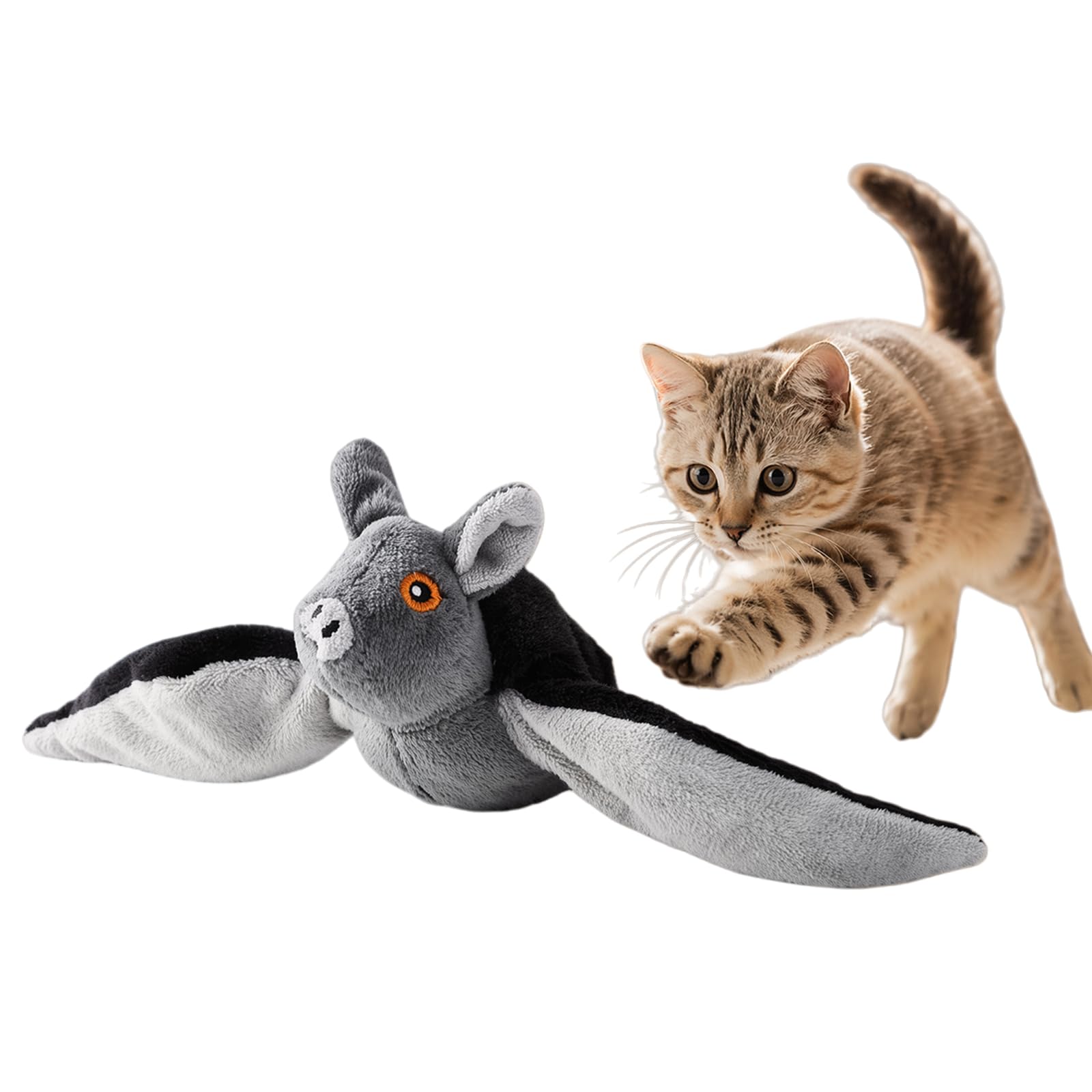 Flying Bat Dog Toy | Realistic Flapping Wings Bat Toy For Dogs Cats