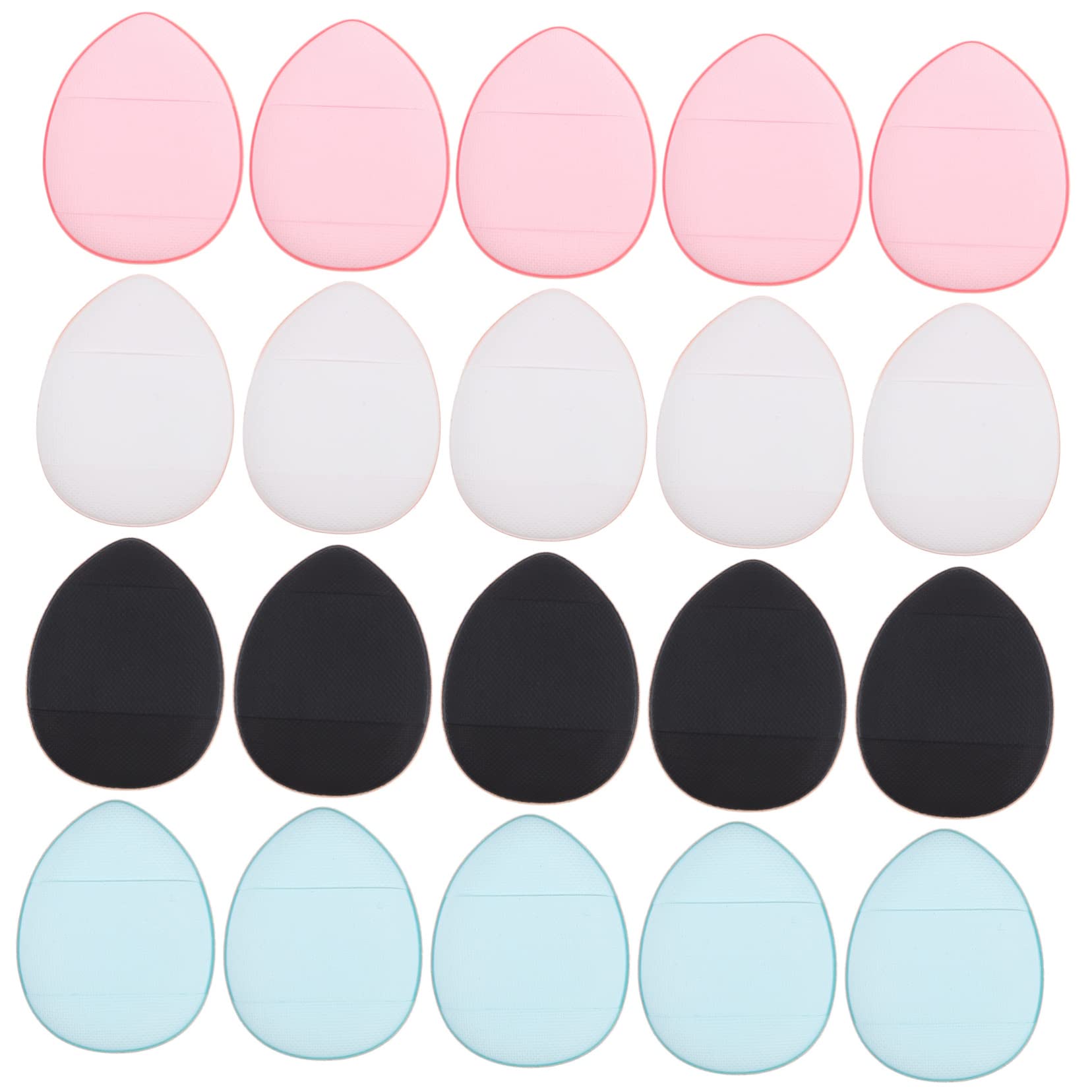 KALLORY Finger Puff Blending Sponge Makeup Triangle Puff Makeup Sponge 20pcs Loose Powder Puffs Fluffy Powder Puffs Makeup Powder Puff Makeup Sponges Face Powder Puff Mini Makeup Sponge
