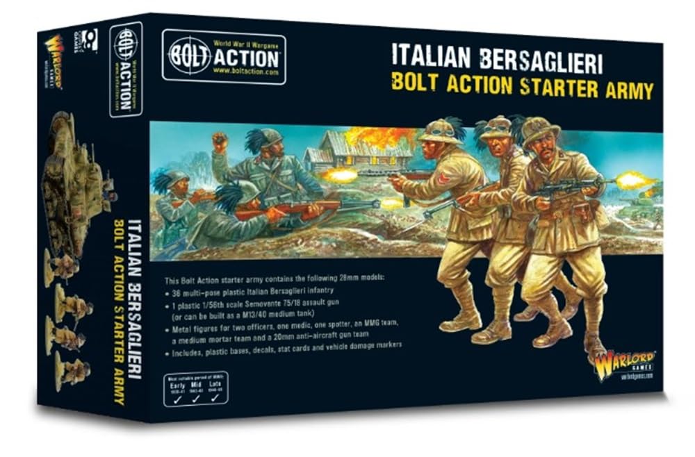 FALLSCHIRMJAGER winter HQ warlord games BOLT ACTION miniature in resina