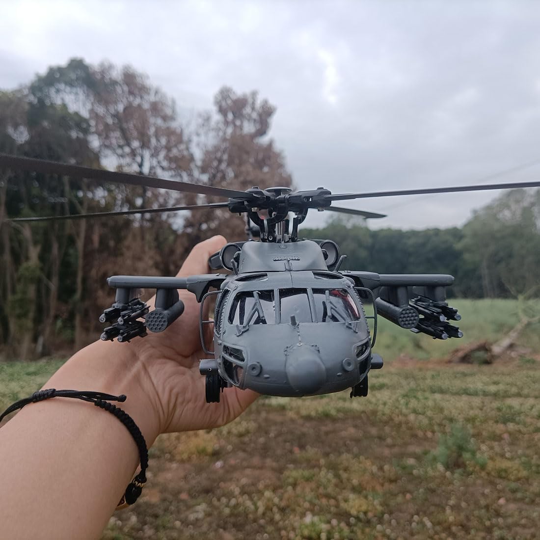 F09-H SH60 Seahawk RC Helicopter, Yu Xiang 2.4G 8CH Remote Control Aircraft, Dual Brushless Wingless, 6G/3D Stunt Copter Model for Adults-1:47 Scale (RTF Version/Grey)