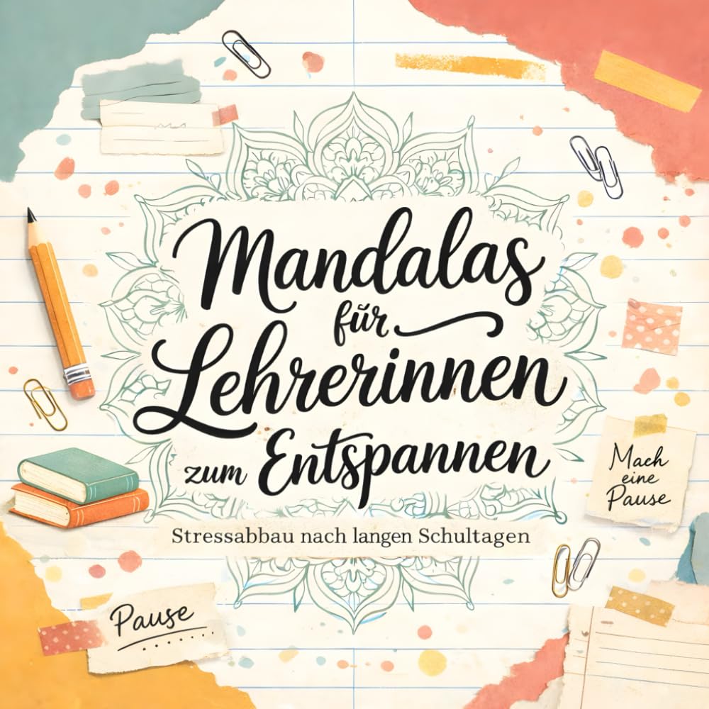 Mandalas für Lehrerinnen – Malbuch zum Entspannen: Über 40 beruhigende Motive zum Stressabbau nach langen Schultagen