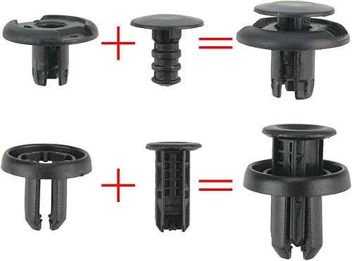 Miniatura 8 de Topkidame 131 clips de retención de revestimiento de guardabarros 6 en 1 90682-SEA-003, sujetadores de parachoques delantero 91512-SX0-003, remaches