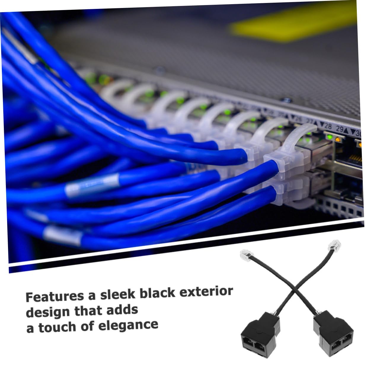 20stücke Telefon Splitter Adapter Pc Detachable Design Verbindung Für Telefone Und Faxgeräte Praktische Core Telefonleitung