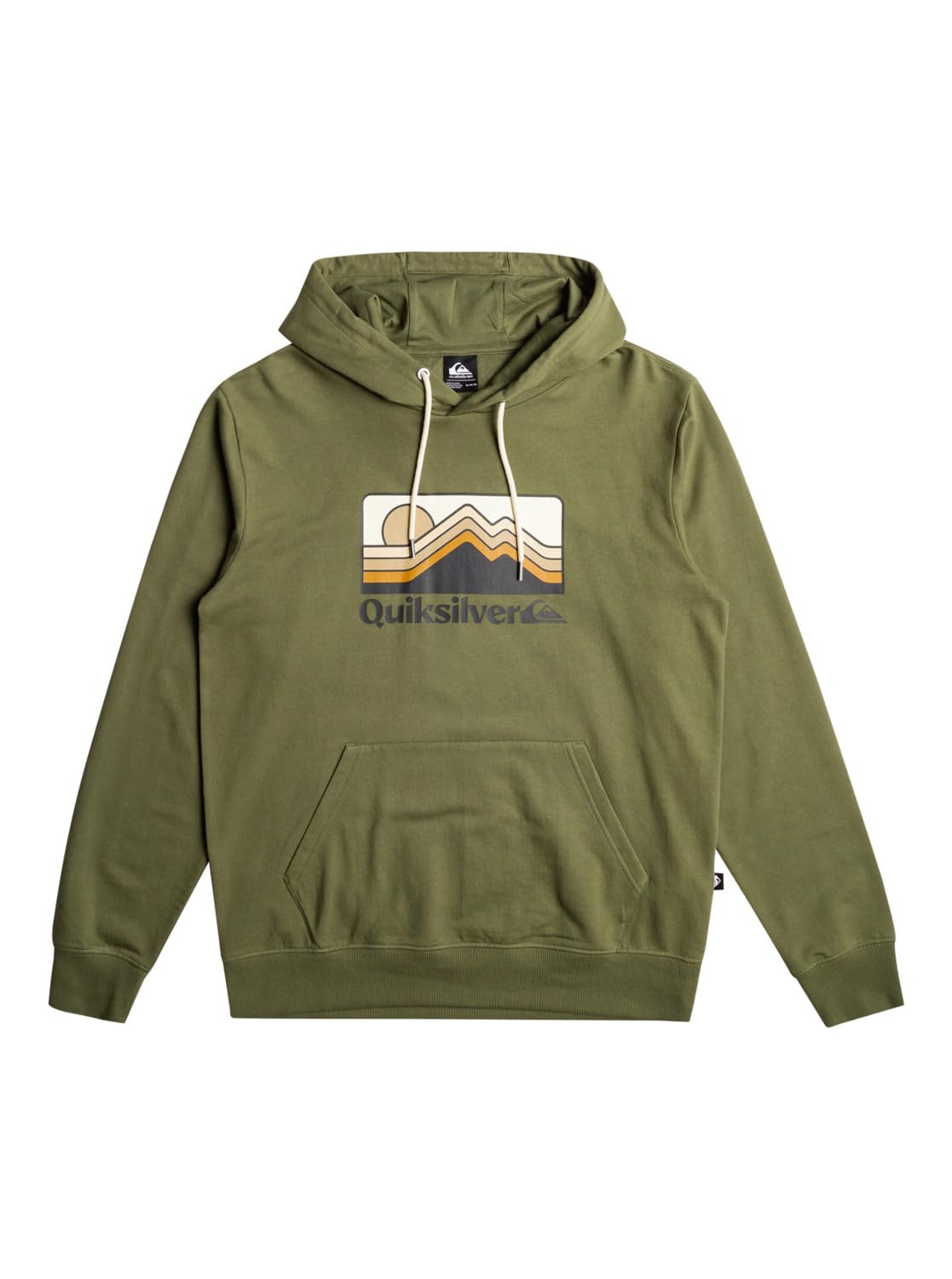 Quiksilver Sweater QS GRADIENT MOUNTAINS HOODIE Men Green S