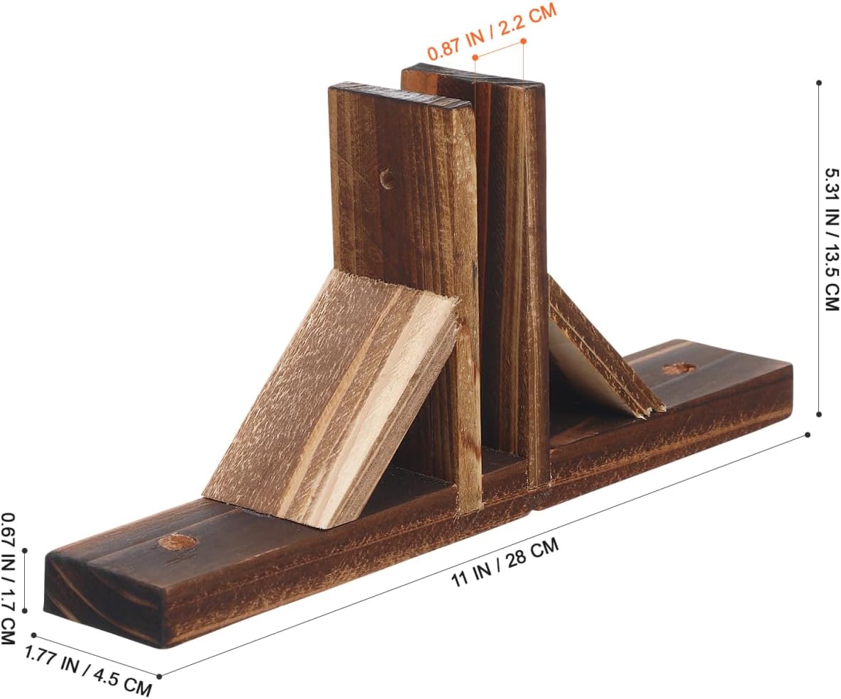 Angoily Wooden Garden Fence Base Stands, 2-Piece Supports with Fixing Holes image 4