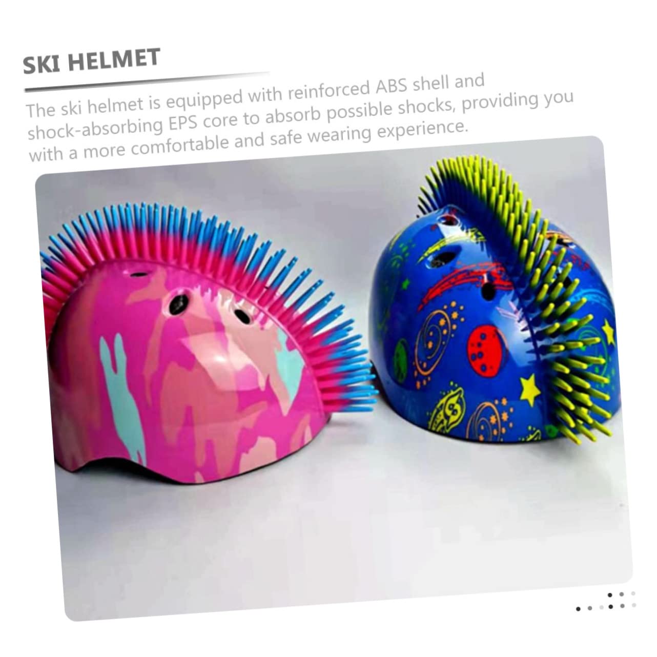 Casque de Ski Garçon et Filles Unisexe 1 Pièce en Abs et Éponge