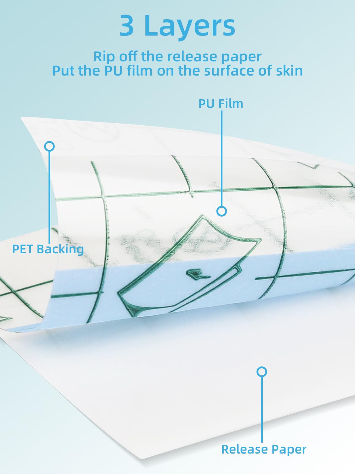EBANKU 100 Protezioni per Unghie e Cuticole, Barriera per Smalto Peel Off, Forniture per Nail Art con Forbici e Lima