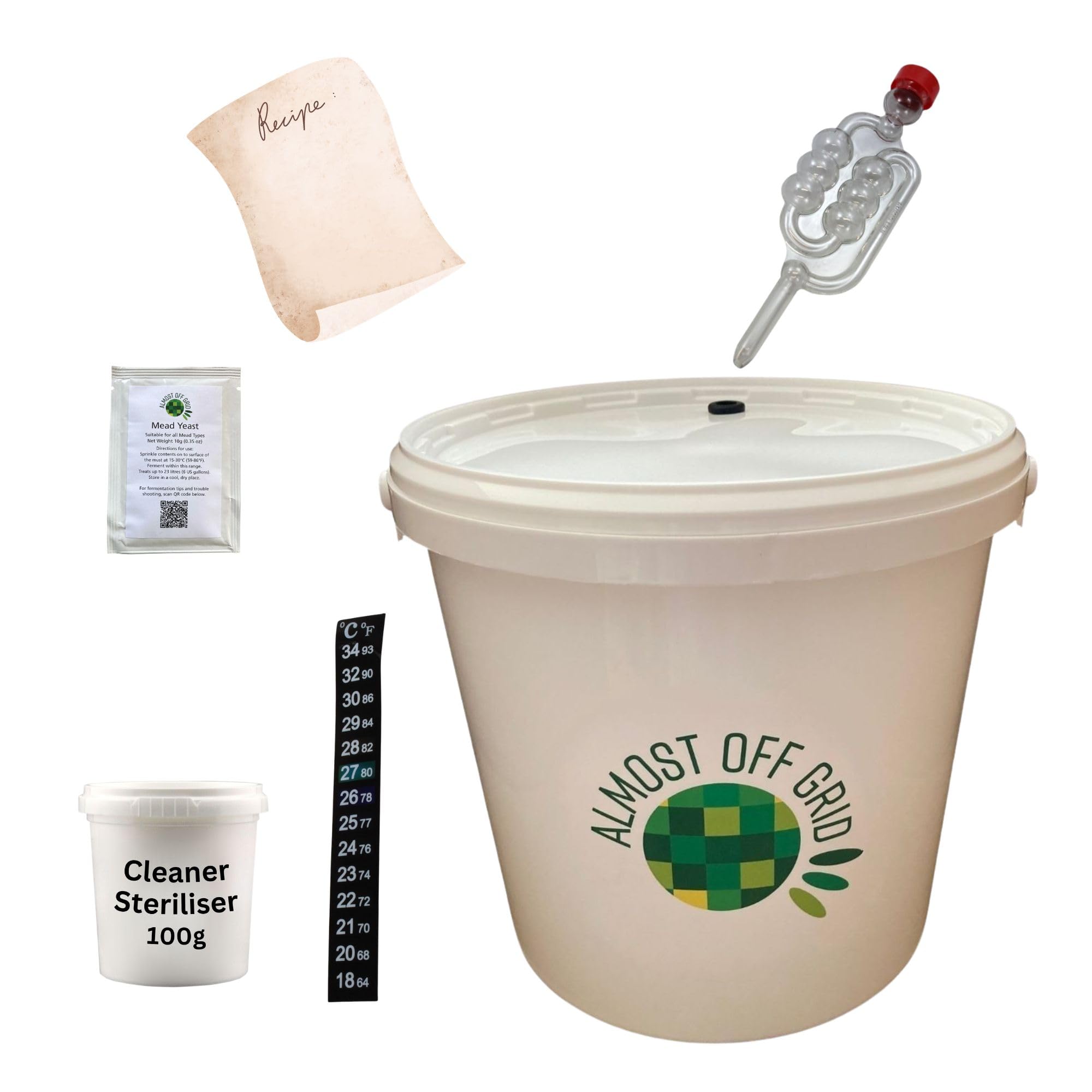 Mead Honey Wine Making Complete Starter Beginners Kit - Makes 6 Bottles 4.5L - Traditional Homebrew Set