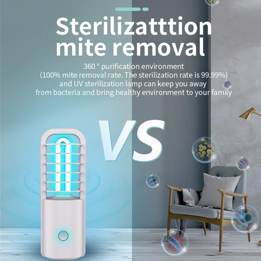 Lámpara UV, UVC ozono esterilizador luz ultravioleta de cuarzo de iluminación LED inicio Mejora de Cuidados en el hogar Iluminación de interior,Negro