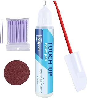 Double Heads Touch Up Pen, Quick Dry Scratch Repair Paint for Tiny or Moderate Scratch for Cars & Home 2 IN1-0.4 oz/Red