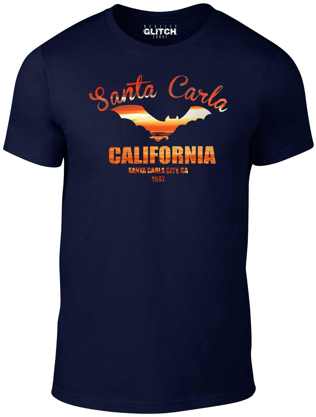 Reality Glitch Men's Navy Santa Carla T-Shirt