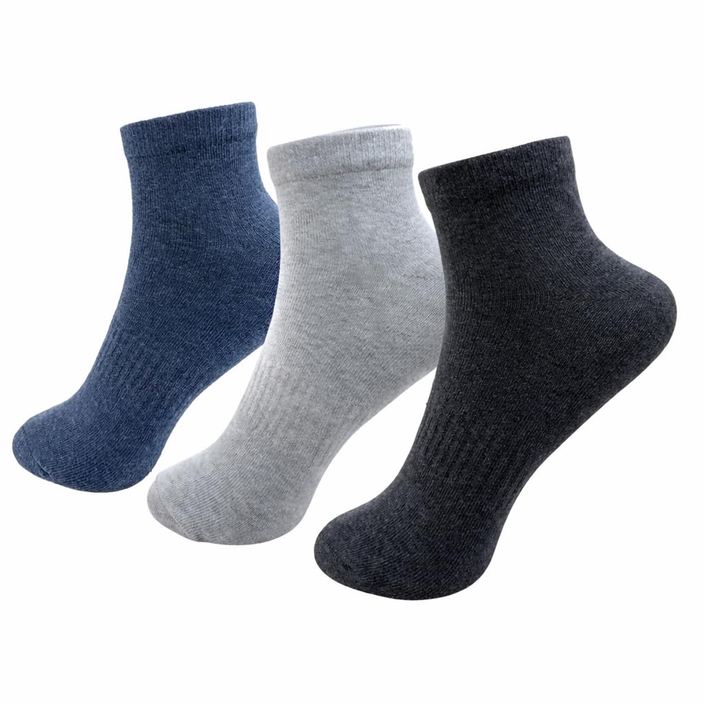 ASSTD 3 PLAIN ANKLE-LENGTH SOCKS 3 PAIR SIZE 39-42-image-0