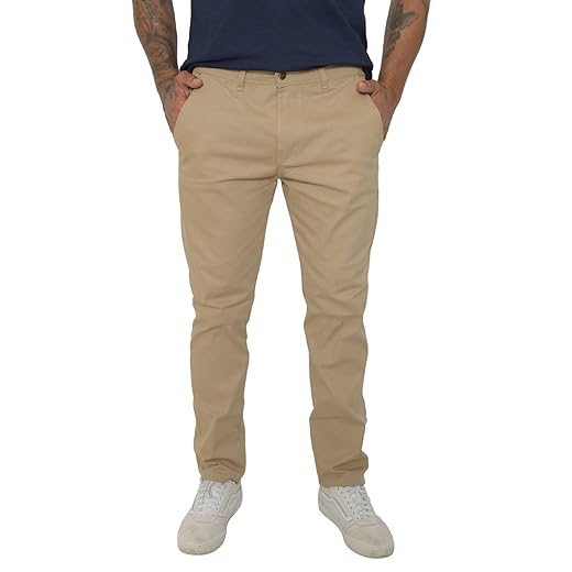 Calça Masculina Sarja Bolso Faca Embutido Lycra Esporte Fino